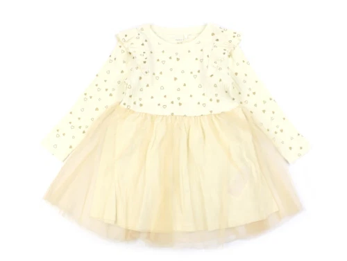 Name It buttercream guldglimmer kjole